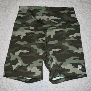 Pink camo bike shorts